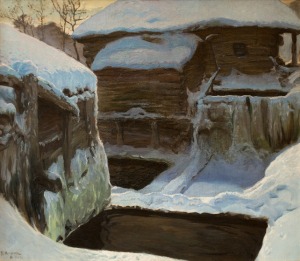 Ferdynand Ruszczyc, Młyn zimą, 1902