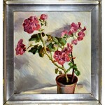 Stanisław RACZYŃSKI (1903-1990), Pelargonie w doniczce