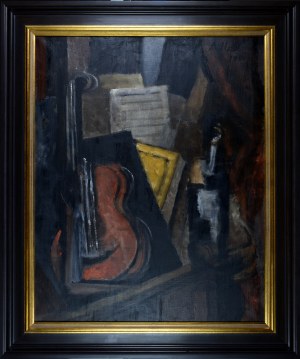 Alicja HALICKA (1889-1974), Martwa natura kubistyczna z wiolonczelą