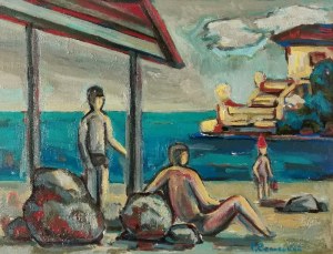 Roman SIELSKI (1903-1990), Na plaży