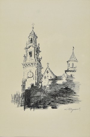 Leon WYCZÓŁKOWSKI (1852 - 1936),, Katedra na Wawelu, 1915