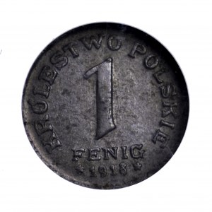 Królestwo Polskie, 1 fenig 1918 - NGC MS61