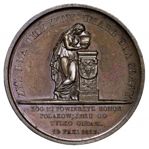 Polska, medal ks. Józef Poniatowski 1813