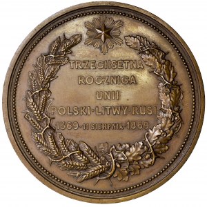 Polska, medal 300-lecie unii Polski, Litwy i Rusi 1869