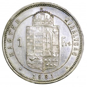 Węgry, 1 forint 1881 KB