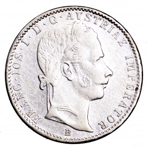 Austria, 1/4 florena 1860 B