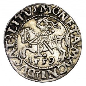 Zygmunt II August, półgrosz 1559, L/LITV