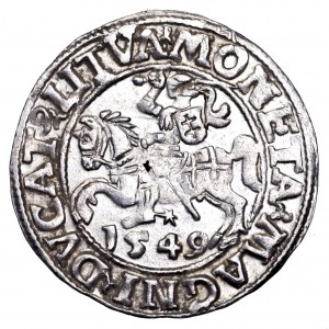 Zygmunt II August, półgrosz 1549, Wilno - LI/LITVA