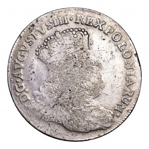 August III Sas, dwuzłotówka 1753 EC, Lipsk