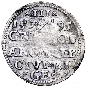 Zygmunt III Waza, trojak 1595, Ryga