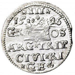 Zygmunt III Waza, trojak 1596, Ryga