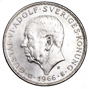 Szwecja, 5 koron 1966, 100 rocznica reformy konstytucji