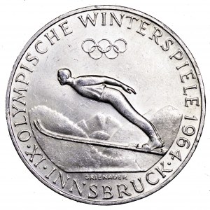 Austria, 50 szylingów 1964, Olimpiada Innsbruck