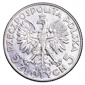 II Rzeczpospolita, 5 złotych 1933, Polonia