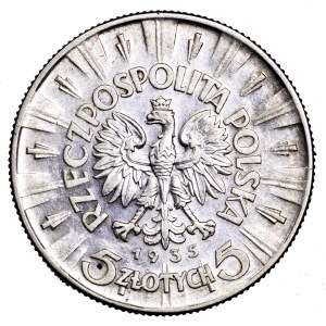 II Rzeczpospolita, 5 złotych 1935, Piłsudski