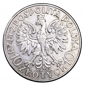 II Rzeczpospolita, 10 złotych 1932, Polonia, Londyn