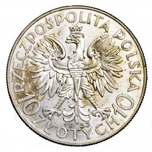 II Rzeczpospolita, 10 złotych 1933, Polonia