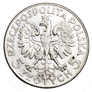 II Rzeczpospolita, 5 złotych 1932, Polonia - Warszawa, rzadkość
