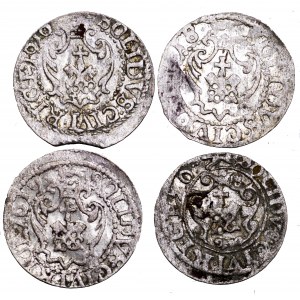Zygmunt III Waza, zestaw 4 szelągów ryskich