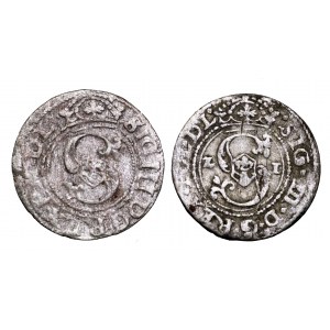 Zygmunt III Waza, zestaw 2 szelągów ryskich (1620, 1621)