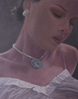 Maria Lorek, Ragazza con collana di perle ( Dziewczyna z perłami), 2020