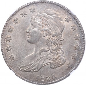 USA 50 cents 1834 NGC AU 58
