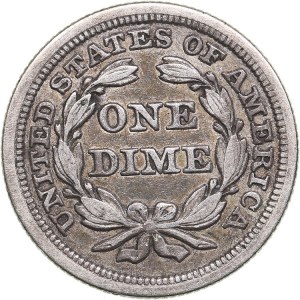 USA one dime 1853