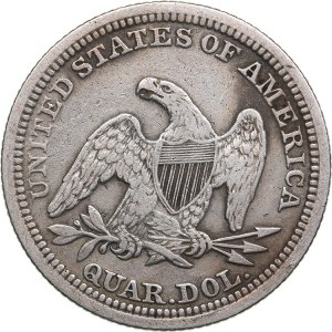 USA quarter dollar 1854