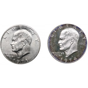 USA 1 dollar 1971 and 1974 (2)