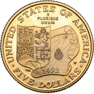 USA 5 dollars 1992