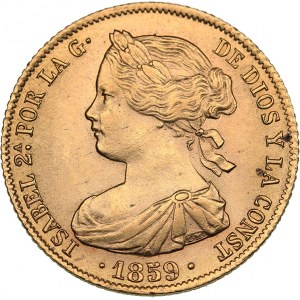 Spain - Barcelona 100 reales 1859