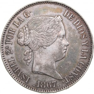 Spain 1 escudo 1867