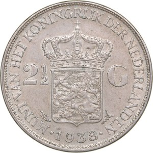 Netherland 2 1/2 gulden 1938
