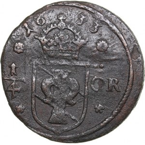 Sweden 1/4 öre 1633 - Kristina (1632-1654)