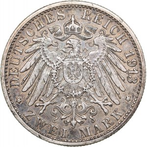 Germany - Baden 2 mark 1913 G