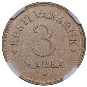 Estonia 3 marka 1925 NGC MS 61