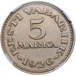 Estonia 5 marka 1926 NGC AU DETAILS