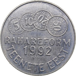 Estonia Medal for Service - Monetary Reform 1992