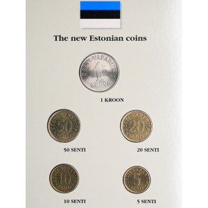 Estonian coins set 1992