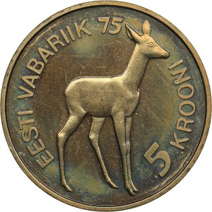 Estonia 5 krooni 1993 - 75 years of the Republic o Estonia