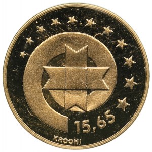 Estonia 15,65 krooni 1999 - 80th Anniversary of the Bank of Estonia