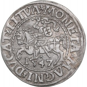 Lithuania 1/2 grosz 1547 - Sigismund II Augustus (1545-1572)