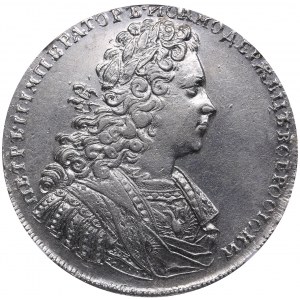 Russia Rouble 1728 - Peter II (1727-1729) NGC AU details