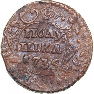 Russia Polushka 1735 - Anna Ivanovna (1730-1740)