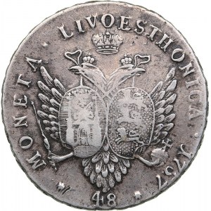 Russia - Livonia & Estonia 48 kopecks 1757 - Elizabeth (1741-1762)