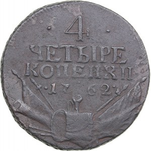 Russia 4 kopecks 1762 - Peter III (1762-1762)