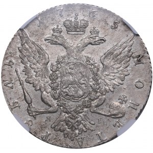 Russia Rouble 1765 СПБ-ЯI  - Catherine II (1762-1796) NGC AU 55
