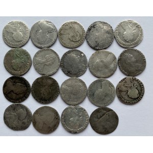 Russia small collection of Grivennik coins - Catherine II (1762-1796) (19)