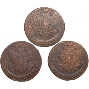 Russia 5 kopecks 1767-1769 EM - Catherine II (1762-1796) (3)