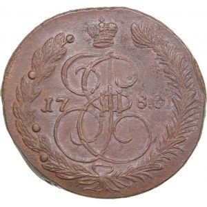 Russia 5 kopecks 1780 ЕМ - Catherine II (1762-1796)